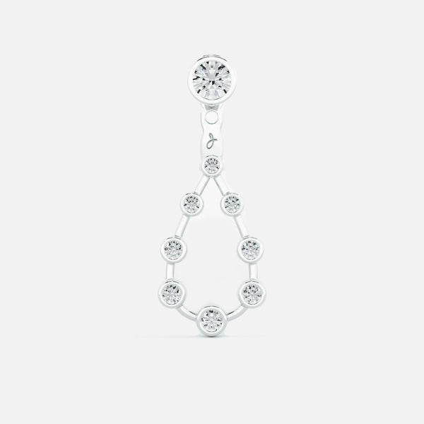 Pear Diamond Drop Earrings