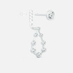 Pear Diamond Drop Earrings JAUR