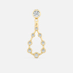 Pear Diamond Drop Earrings JAUR