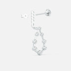 Pear Diamond Drop Earrings JAUR