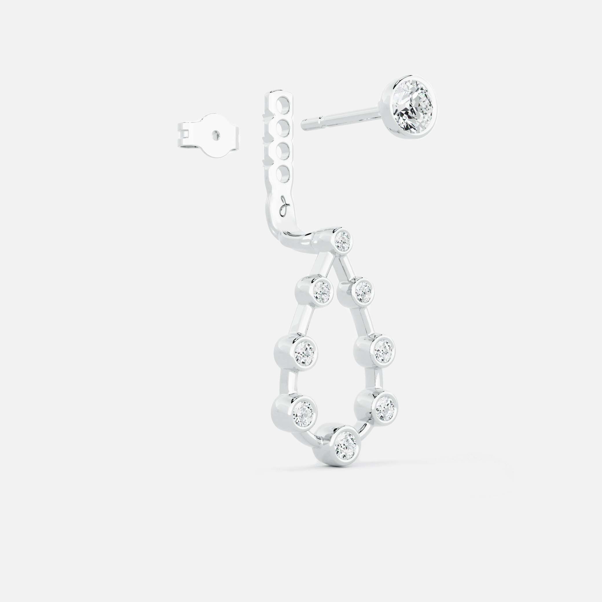 Pear Diamond Drop Earrings