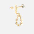 Pear Diamond Drop Earrings JAUR