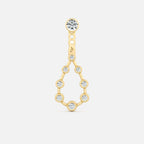 Pear Diamond Drop Earrings JAUR