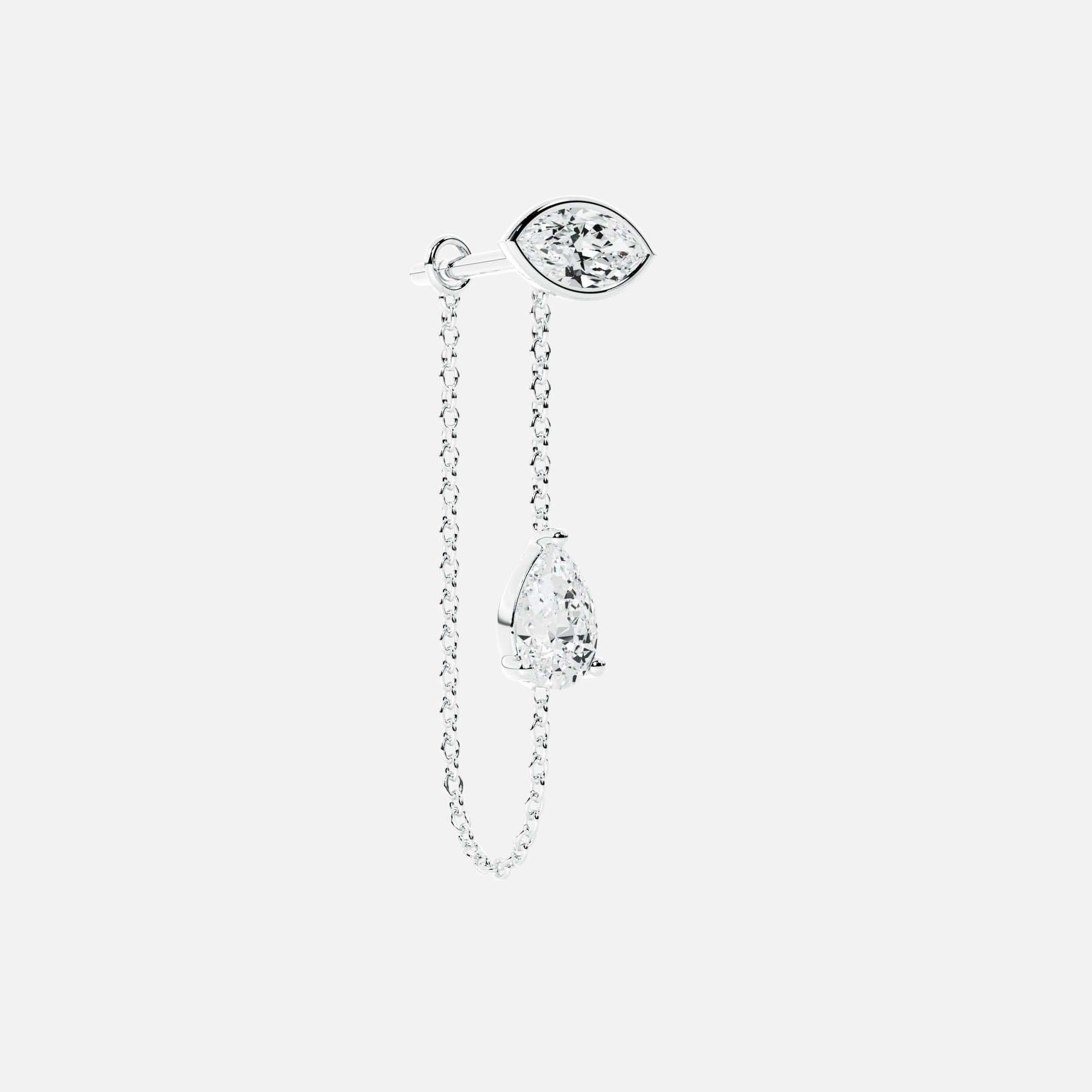 Pear Diamond Connector Chain