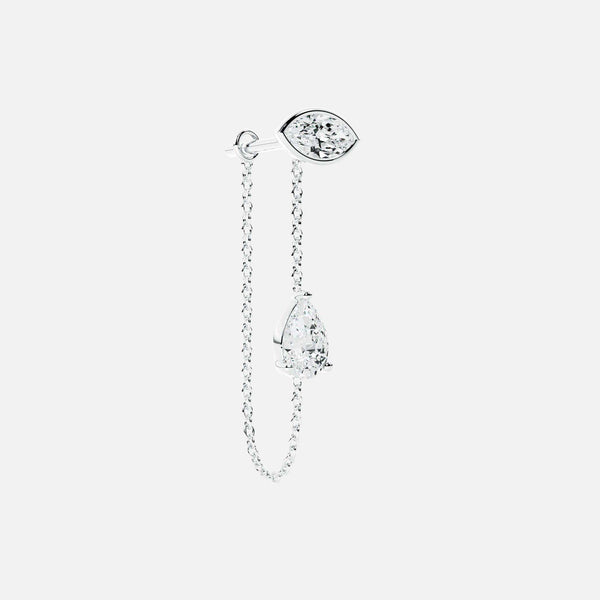 Pear Diamond Connector Chain - Marquise Base