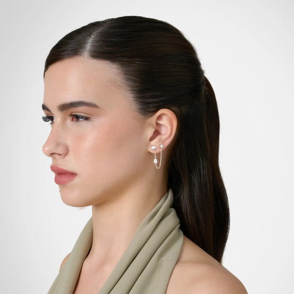 Pear Diamond Connector Chain - Marquise Base