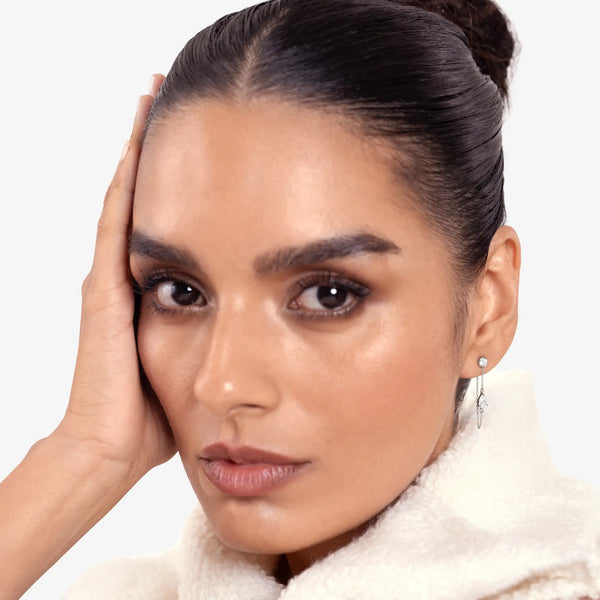 Pear Diamond Connector Chain - Round Base