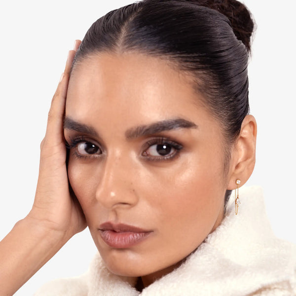 Pear Diamond Connector Chain - Round Base