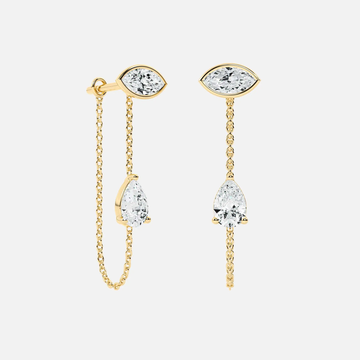 Pear Diamond Connector Chain JAUR