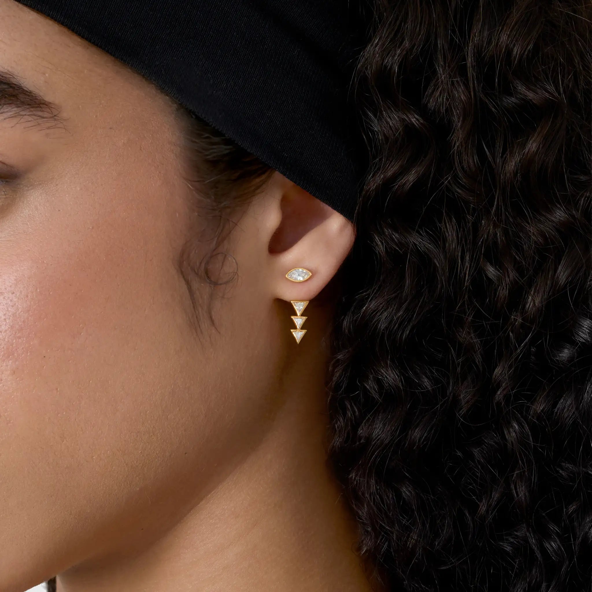 Reverse Triad Diamond Jacket - Marquise Base