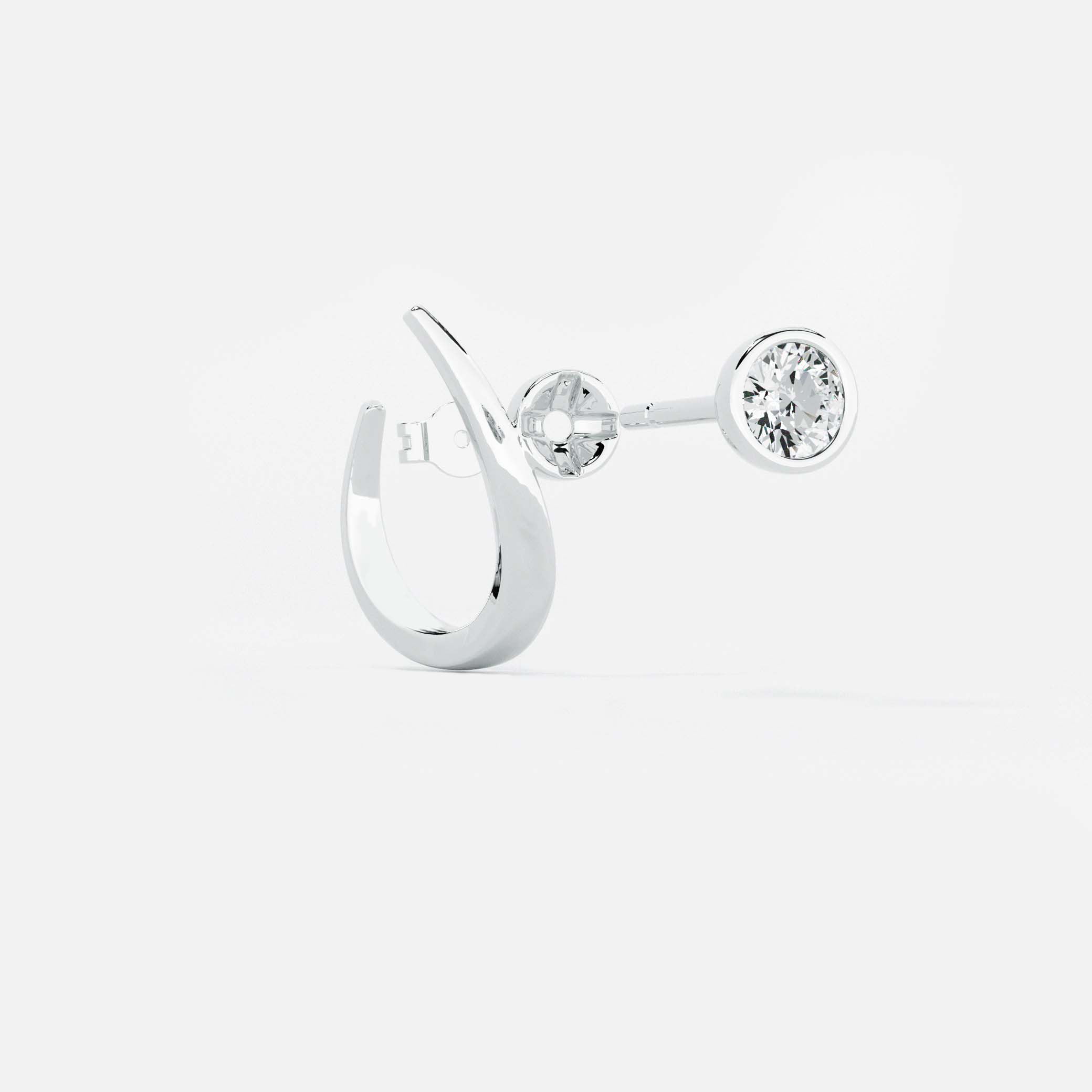 Round Arch Diamond Hoop JAUR