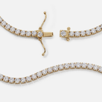 Round Diamond Graduated Tennis Necklace JAUR
