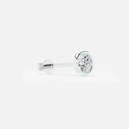 Lab Grown Diamond Round Mini Diamond Stud in White Gold – View 4 | JAUR