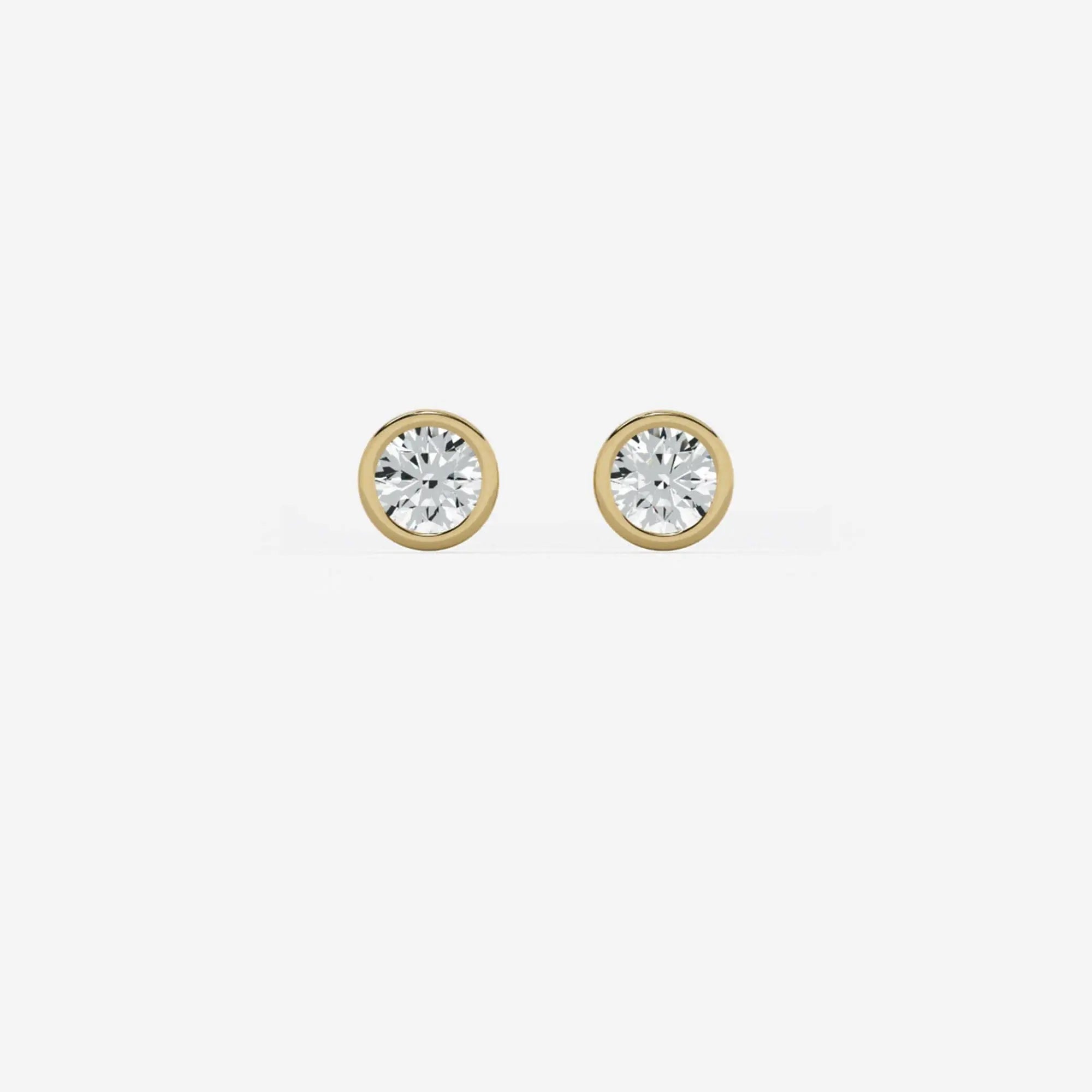Round Diamond Stud JAUR