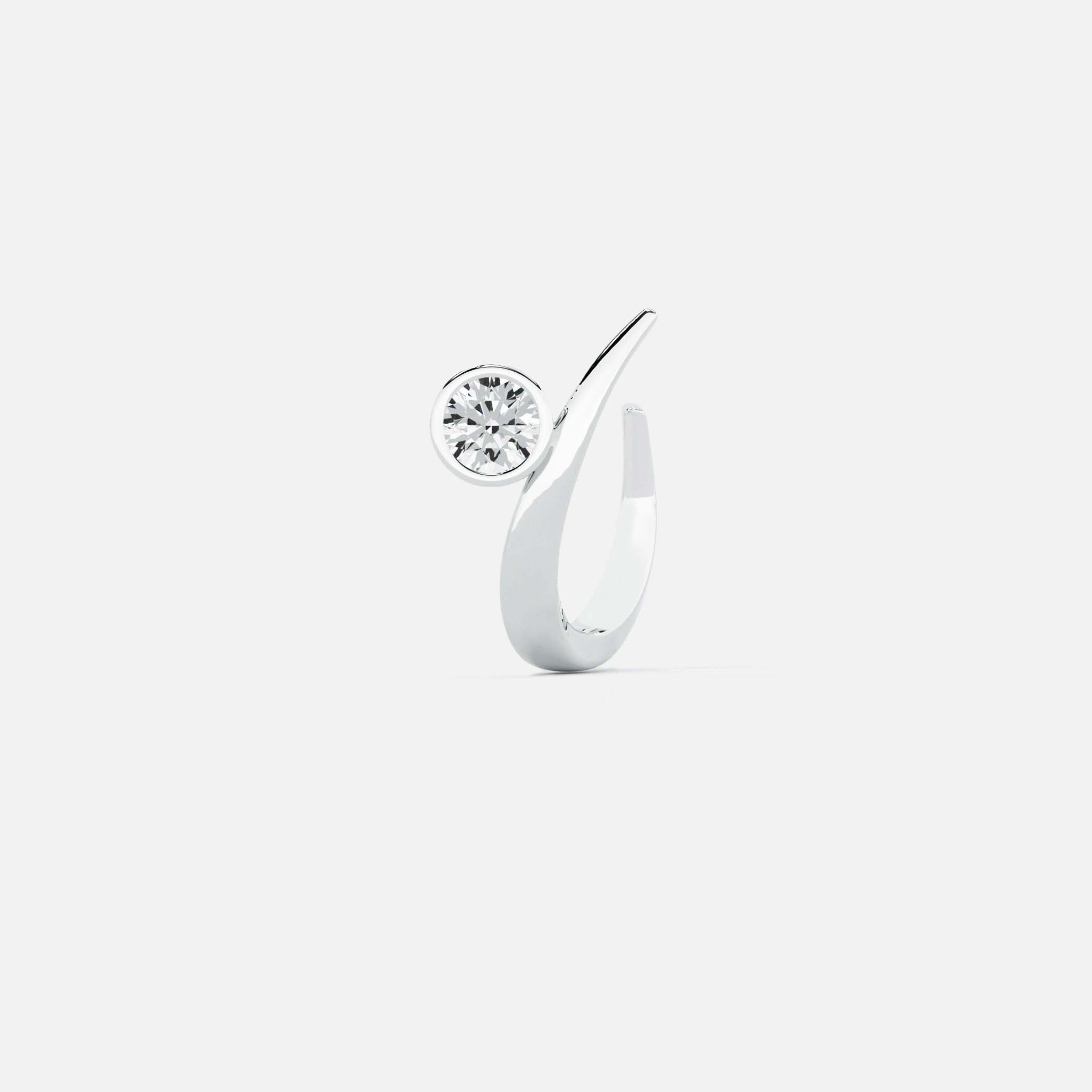 Round Arch Diamond Hoop JAUR