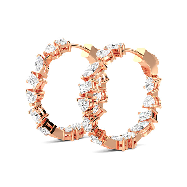 Diamond Round Earring 1