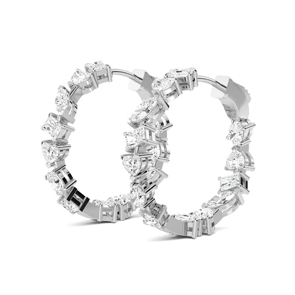 Diamond Round Earring 1