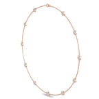 1 3/4 ctw Round Bezel Lab Grown Diamond Station Necklace