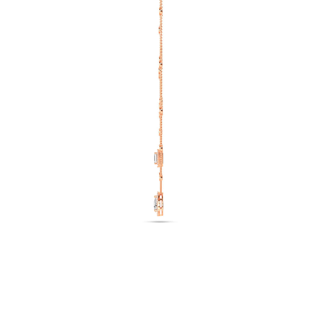 Floating Diamond Tennis Necklace