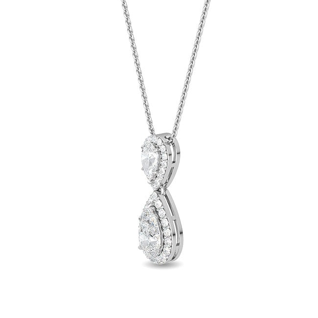 Pear Lab Grown Diamond Fashion Pendants ZRPA1222-S