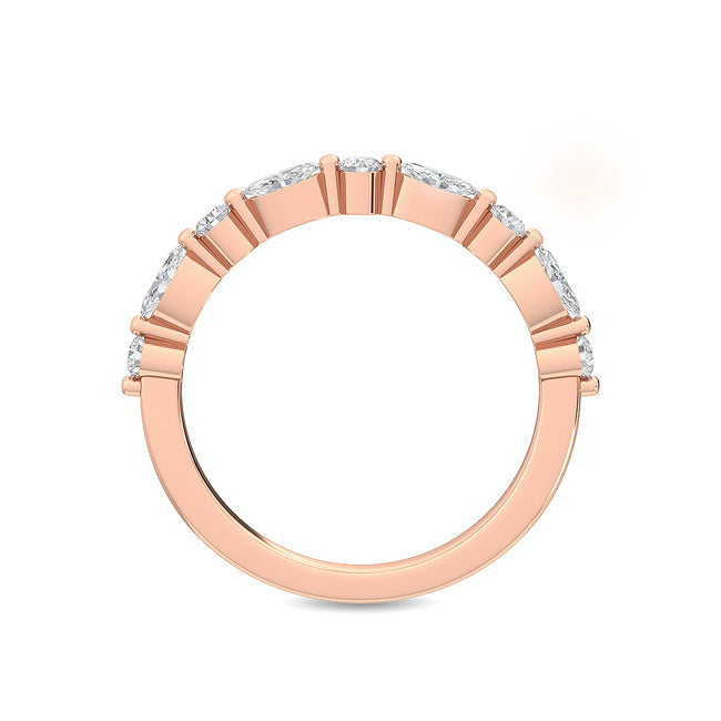 Dainty Marquise and Round Alternating Stackable Ring