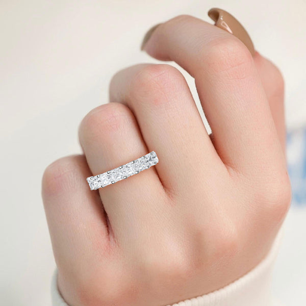 2 Ctw 10 Stone Radiant Lab Grown Diamond Anniversary Band