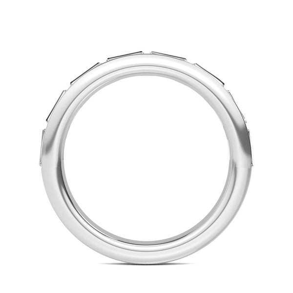 4/5 ctw Baguette Lab Grown Diamond East West Eternity Stackable Bands