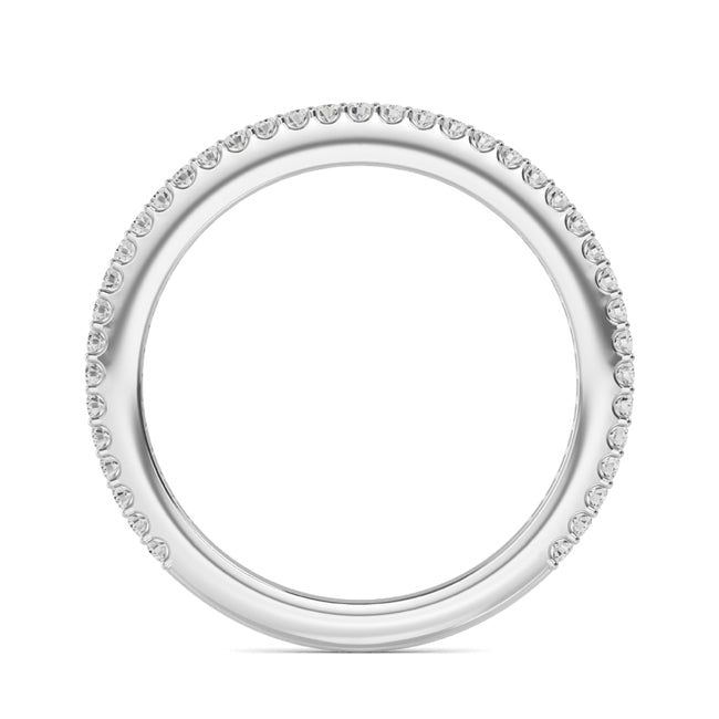 Round Lab Grown Diamond Prong Set Wedding Band