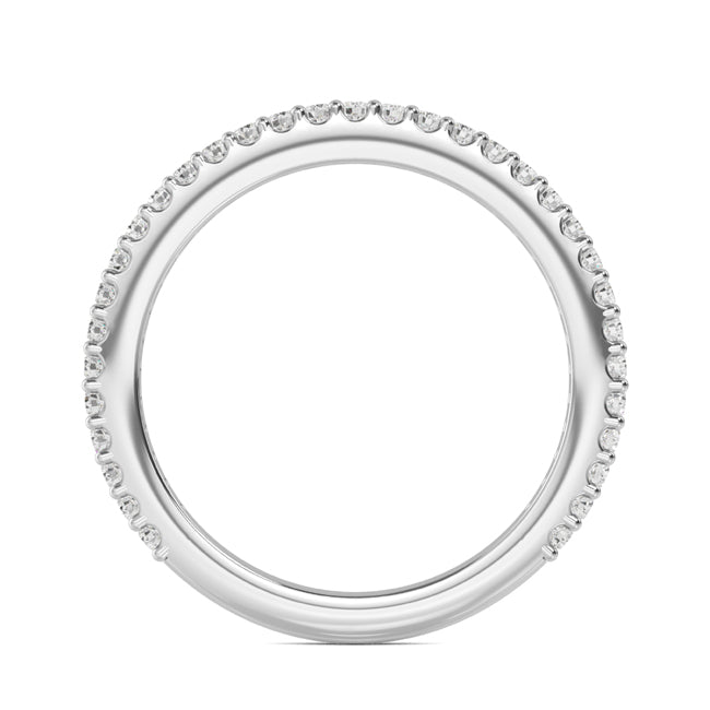 Round Lab Grown Diamond Prong Set Wedding Band