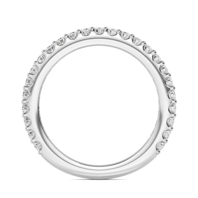 Round Lab Grown Diamond Prong Set Wedding Band