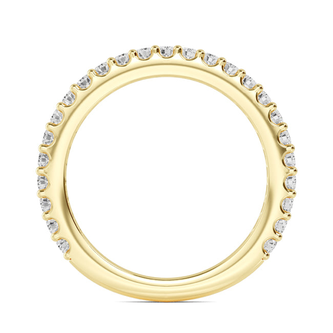 Round Lab Grown Diamond Prong Set Wedding Band