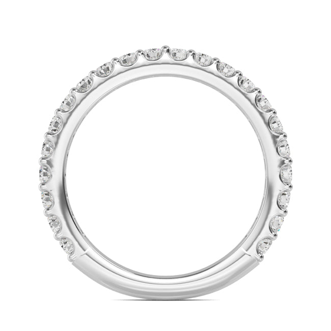 Round Lab Grown Diamond Prong Set Wedding Band