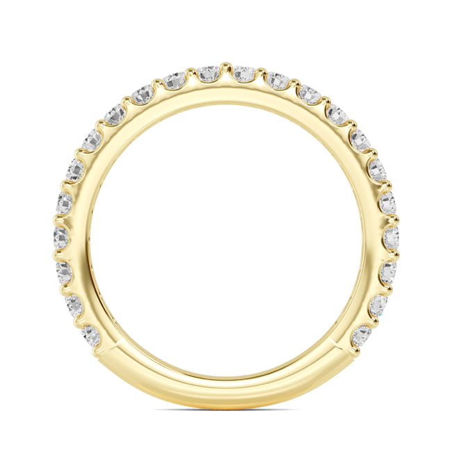 Round Lab Grown Diamond Prong Set Wedding Band