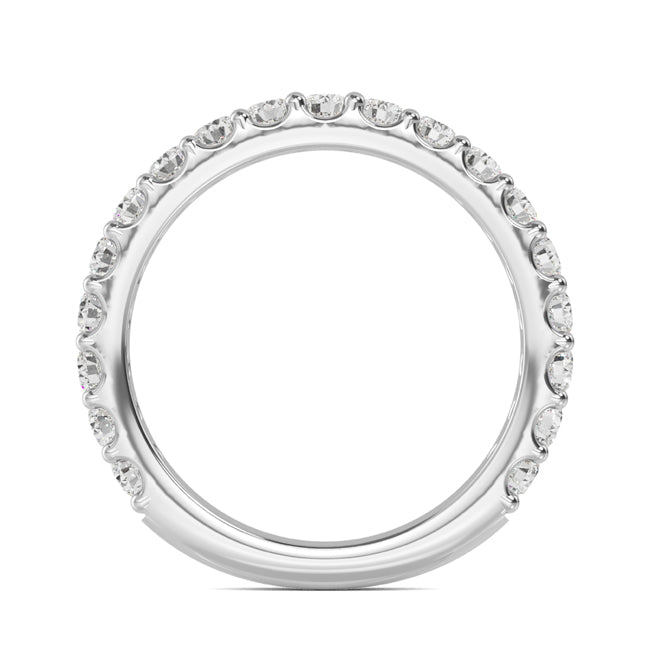 Round Lab Grown Diamond Prong Set Wedding Band