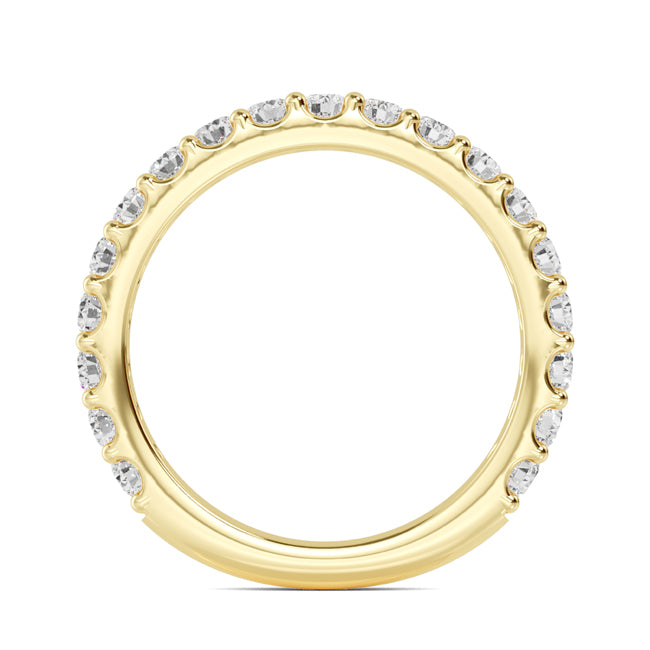 Round Lab Grown Diamond Prong Set Wedding Band