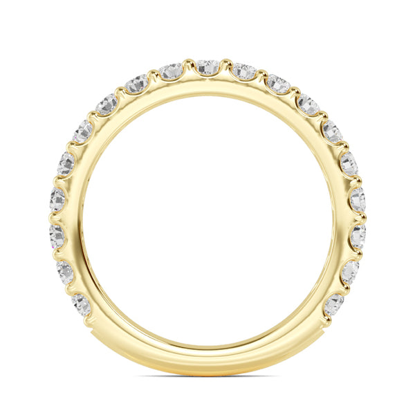 Round Lab Grown Diamond Prong Set Wedding Band