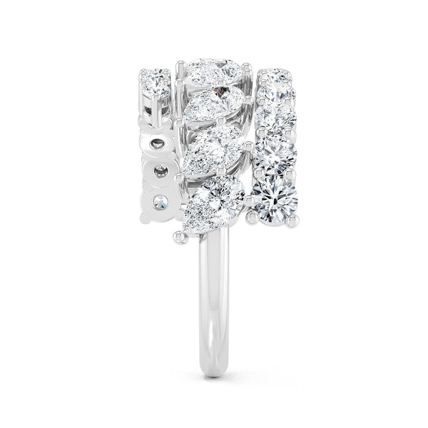 Pear Lab Grown Diamond Stackable Diamonds Band