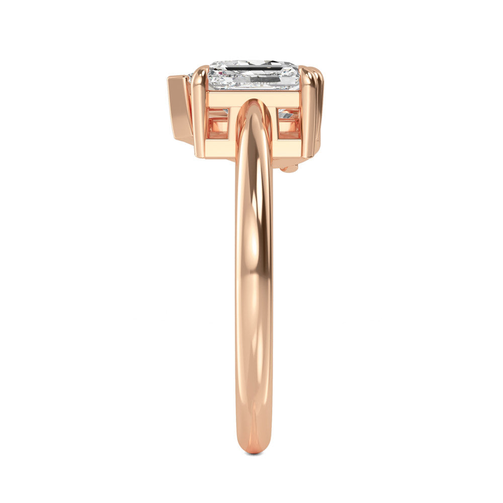 1 4/5 ctw Toi et Moi Emerald and Pear Lab Grown Diamond Ring