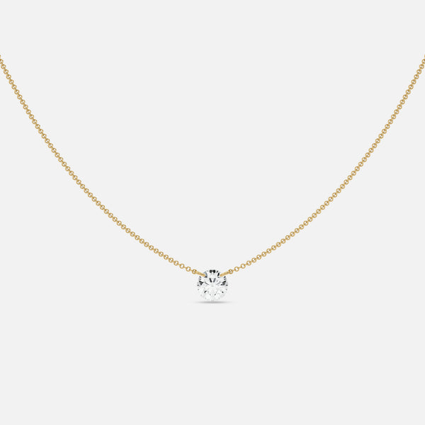 SOL - Pierced Solitaire Round Necklace JAUR