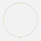 SOL - Pierced Solitaire Round Necklace