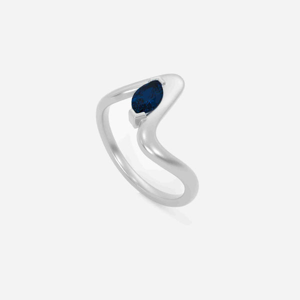 SORA Blue Sapphire Pinky Ring