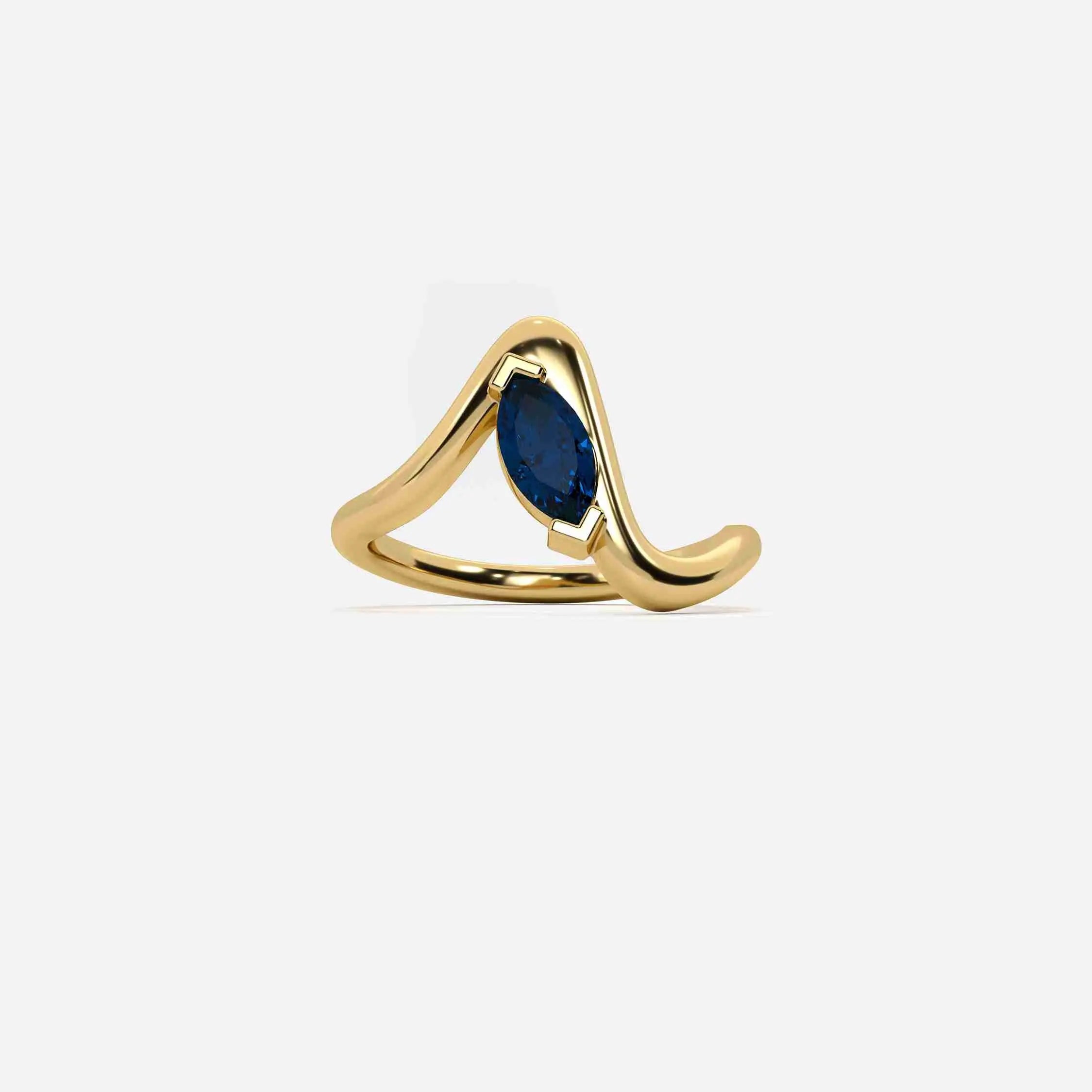 SORA Blue Sapphire Pinky Ring JAUR