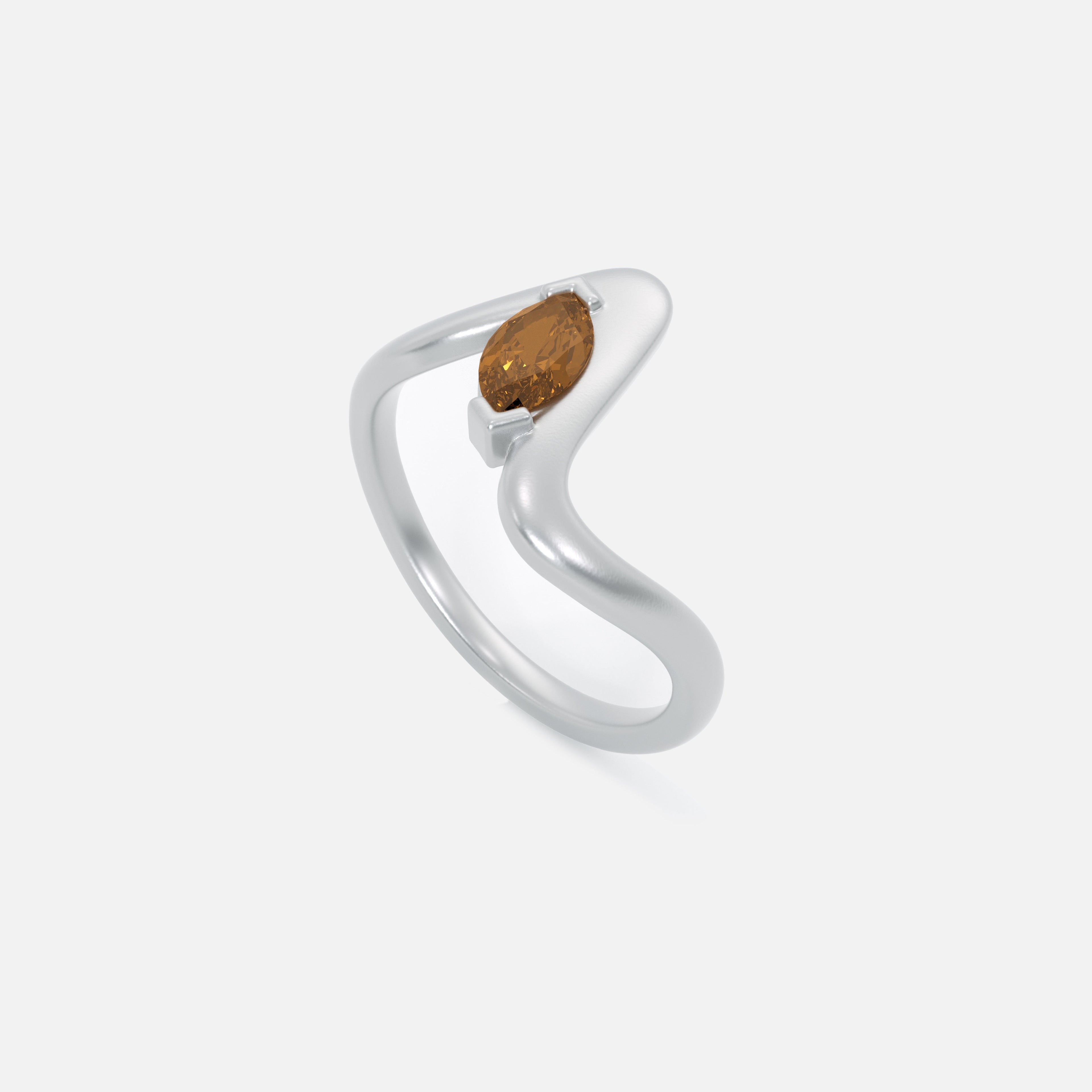 SORA Brown Diamond Pinky Ring JAUR