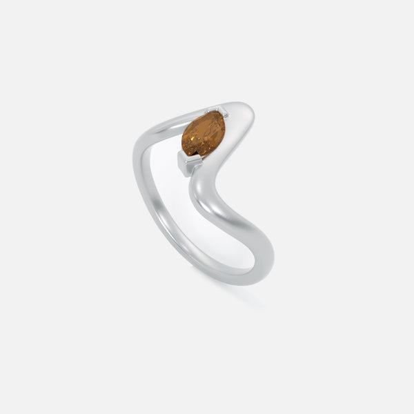SORA Brown Diamond Pinky Ring JAUR