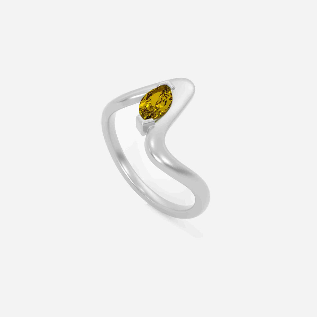 SORA Citrine Pinky Ring