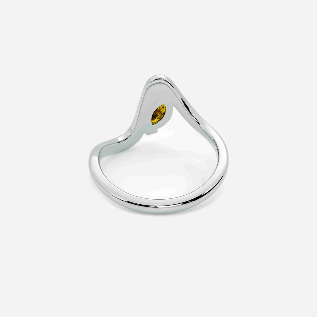 SORA Citrine Pinky Ring