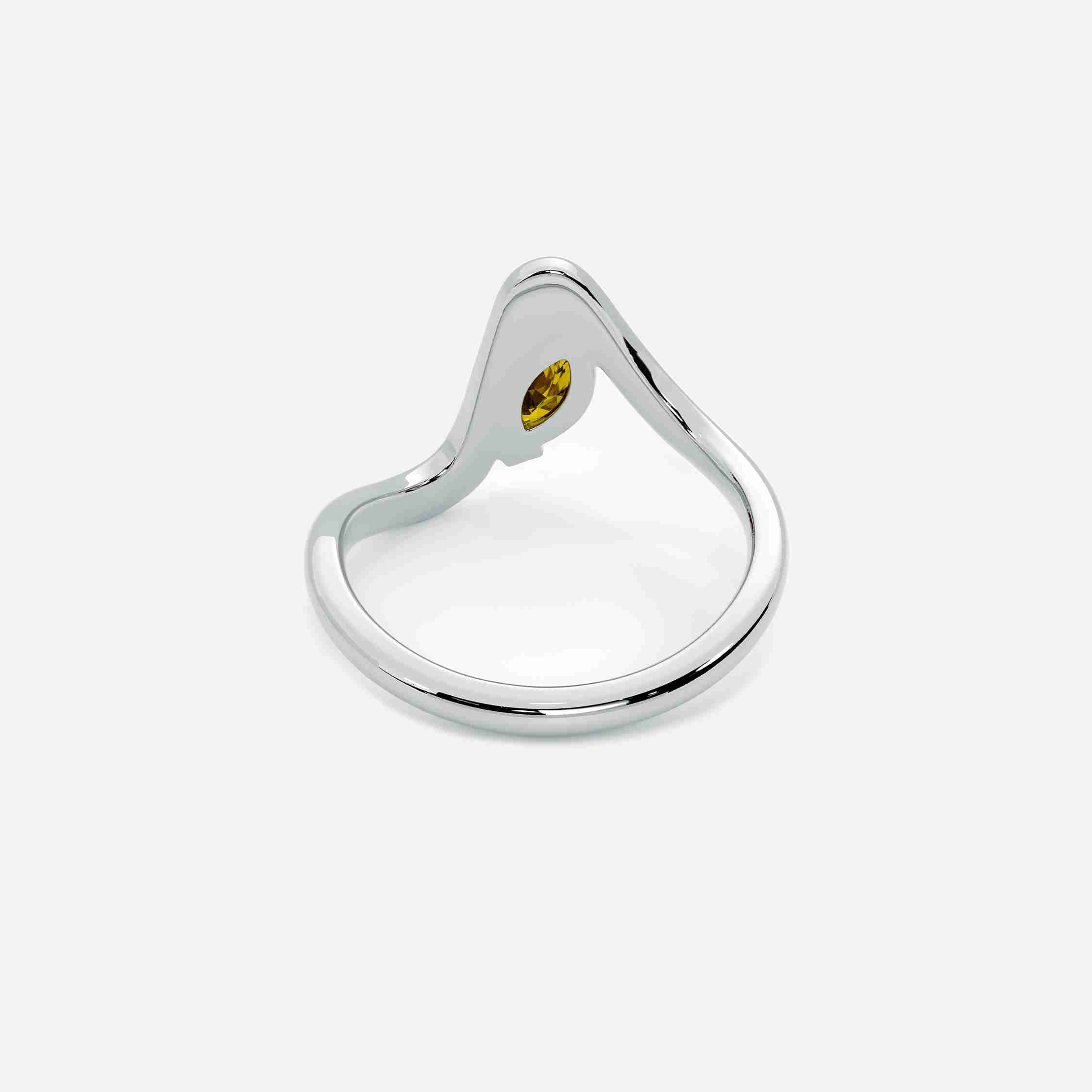 SORA Citrine Pinky Ring
