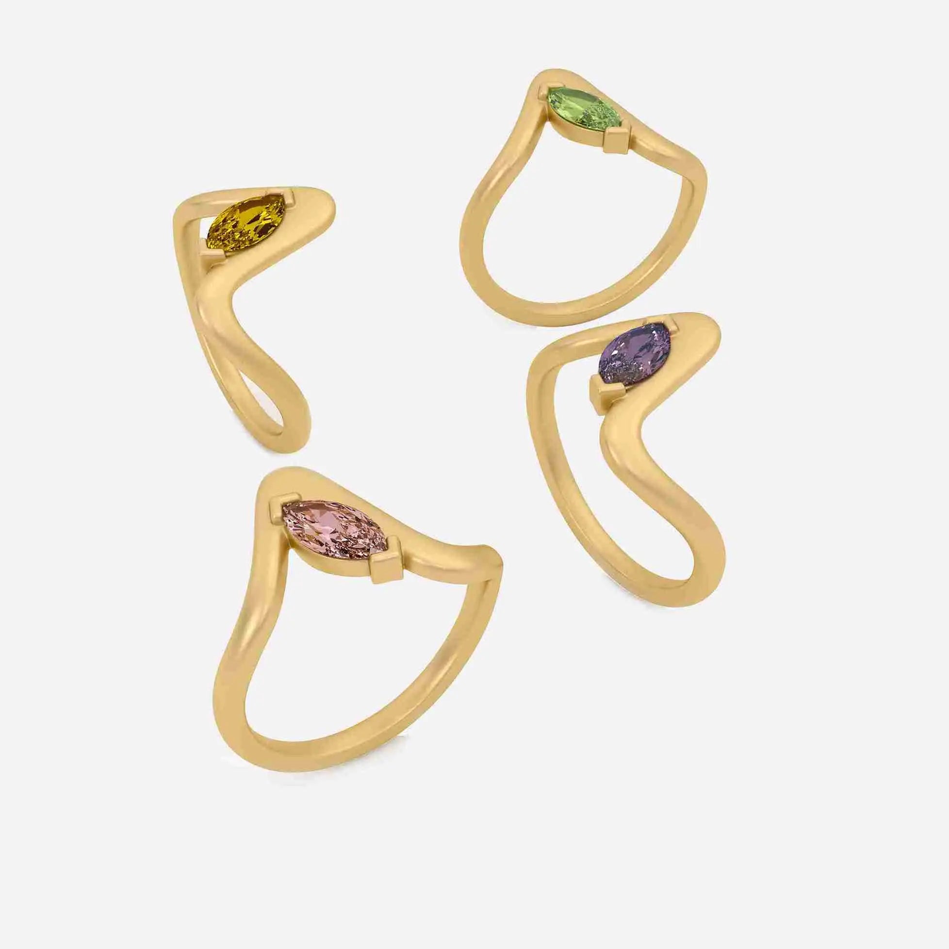 SORA Citrine Pinky Ring JAUR