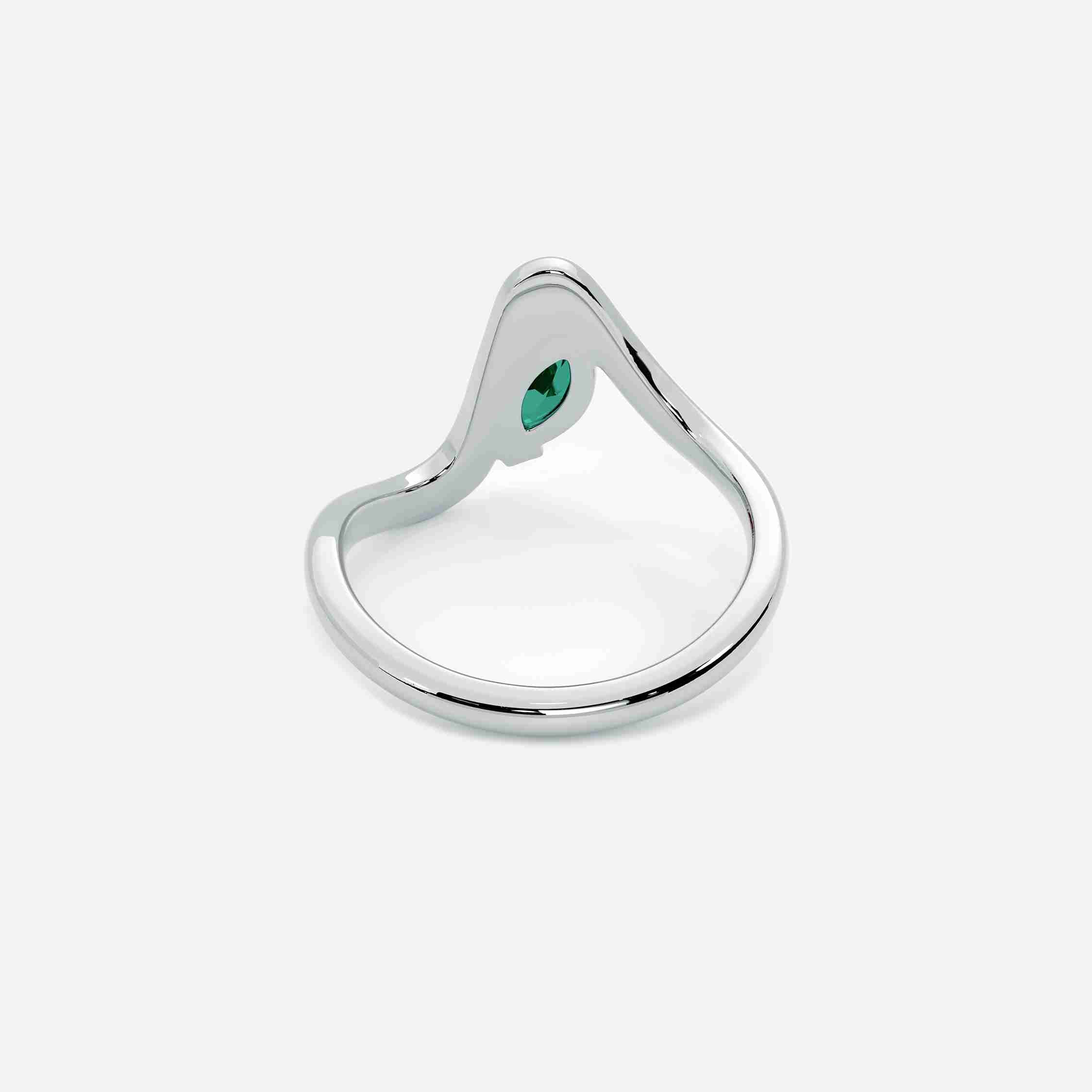 SORA Emerald Pinky Ring