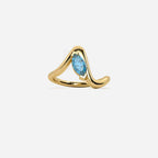 SORA Light Blue Lab Diamond Pinky Ring JAUR